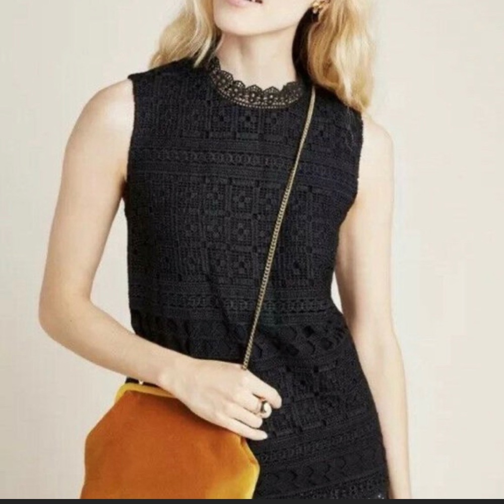 NWT Anthropologie Daniel Rainn Lace Eyelet Sleeveless Top